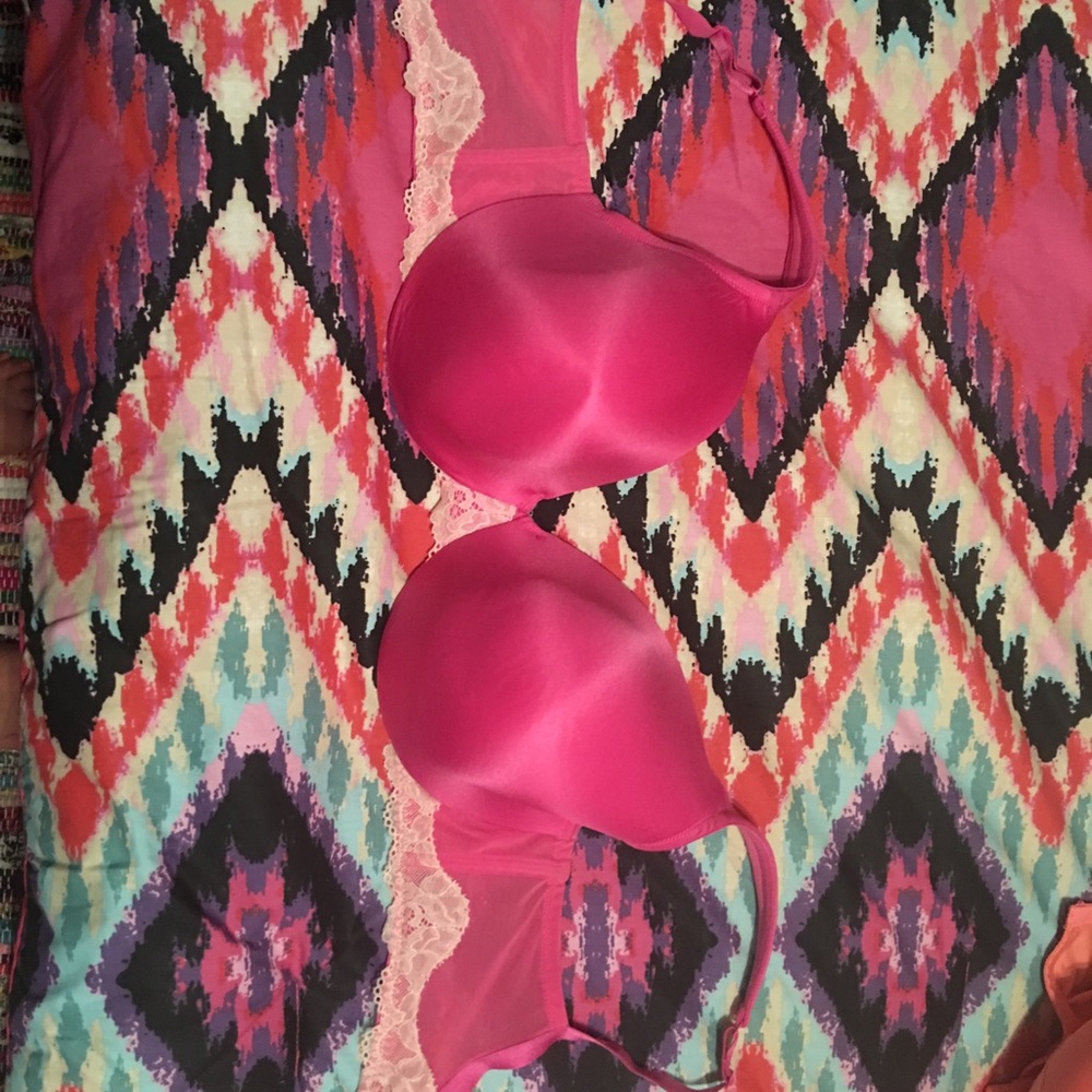 Cacique hot pink bra from Lane Bryant